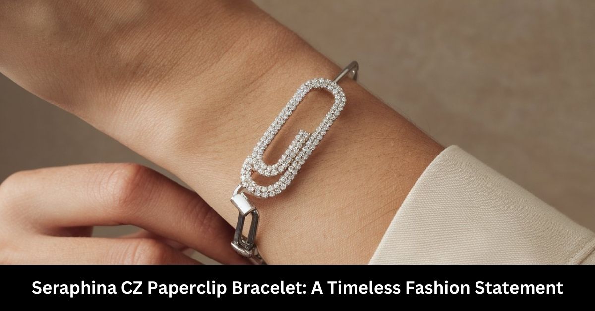 Seraphina CZ Paperclip Bracelet